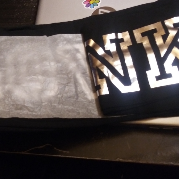 Love pink silver foil leggings - Picture 2 of 3